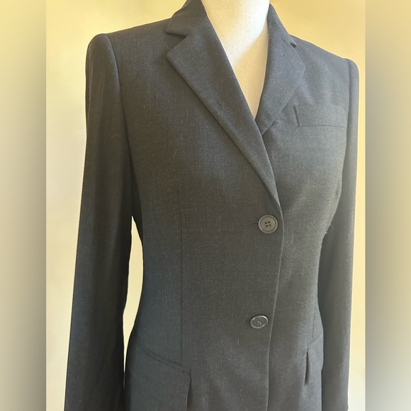 Giorgio Armani Charcoal Grey Wool Blazer ITA 40 US 8 - Picture 3 of 8